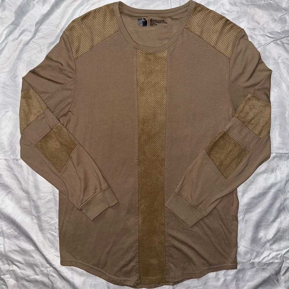 Men's Brown Long Sleeve Shirt